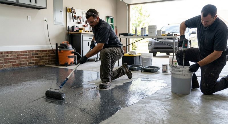 Basement Floor Epoxy Service in Fairfax, VA