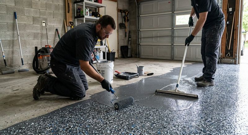 Garage Concrete Coating in Greensboro, NC