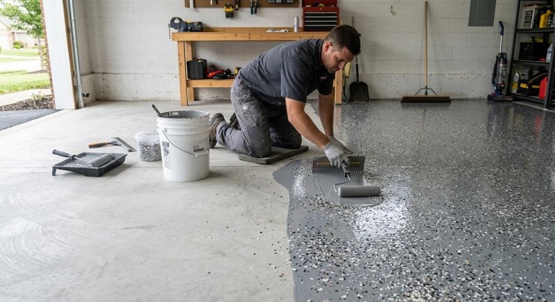 Garage Floor Staining in Columbia, SC